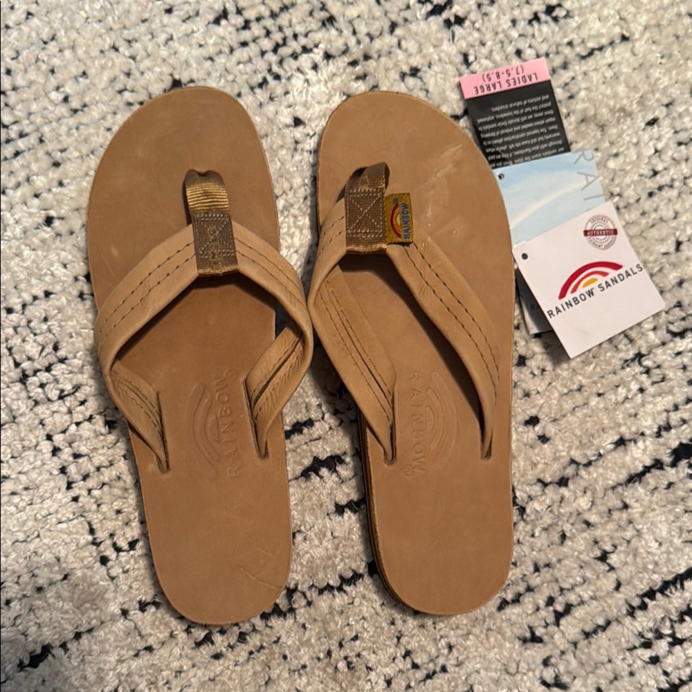 Rainbow Flip Flops